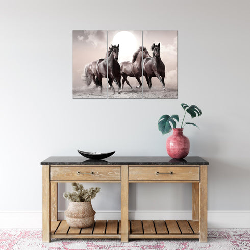 Wandbilder Wohnzimmer XXL Pferde Moderne Bilder Tiere